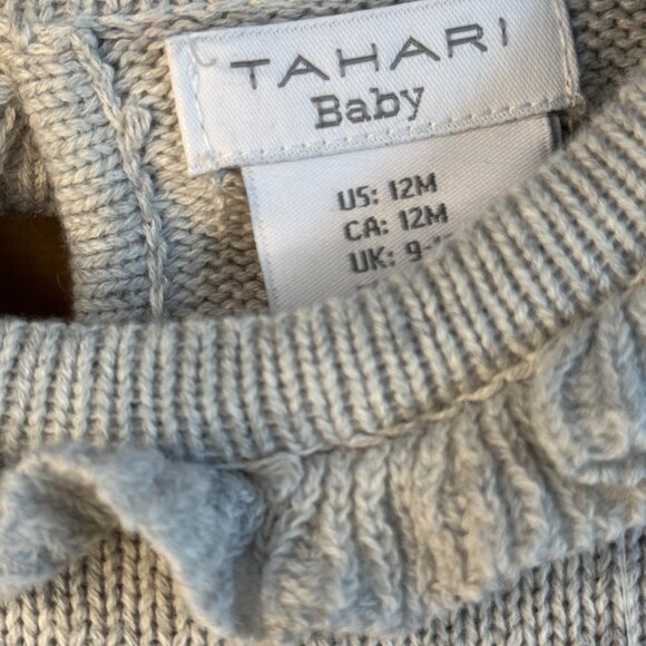 Tahari Baby Knit Mouse Dress with Tights – Size 12M Sugar Plum Fairy Christmas - Picture 5 of 8